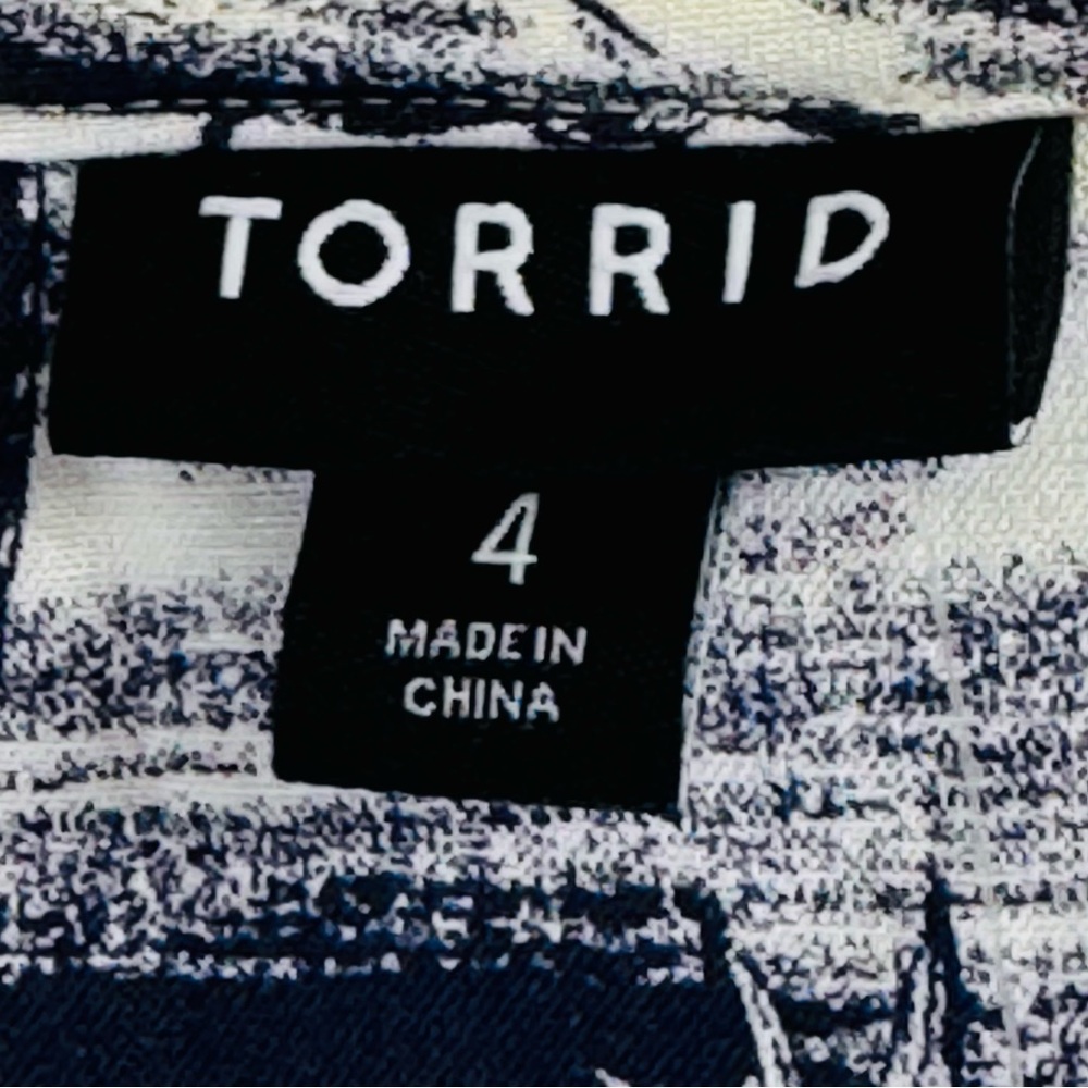 Torrid Women’s Tank Top Tropical Palm Print Size 4X - Picture 6 of 15